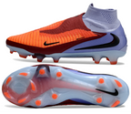 Phantom GX III Elite High-Top with Double-Layer Waterproof Fishnet Full Knit FG Soccer Shoes - Royal Tint/Bright Crimson/Black