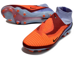 Phantom GX III Elite High-Top with Double-Layer Waterproof Fishnet Full Knit FG Soccer Shoes - Royal Tint/Bright Crimson/Black