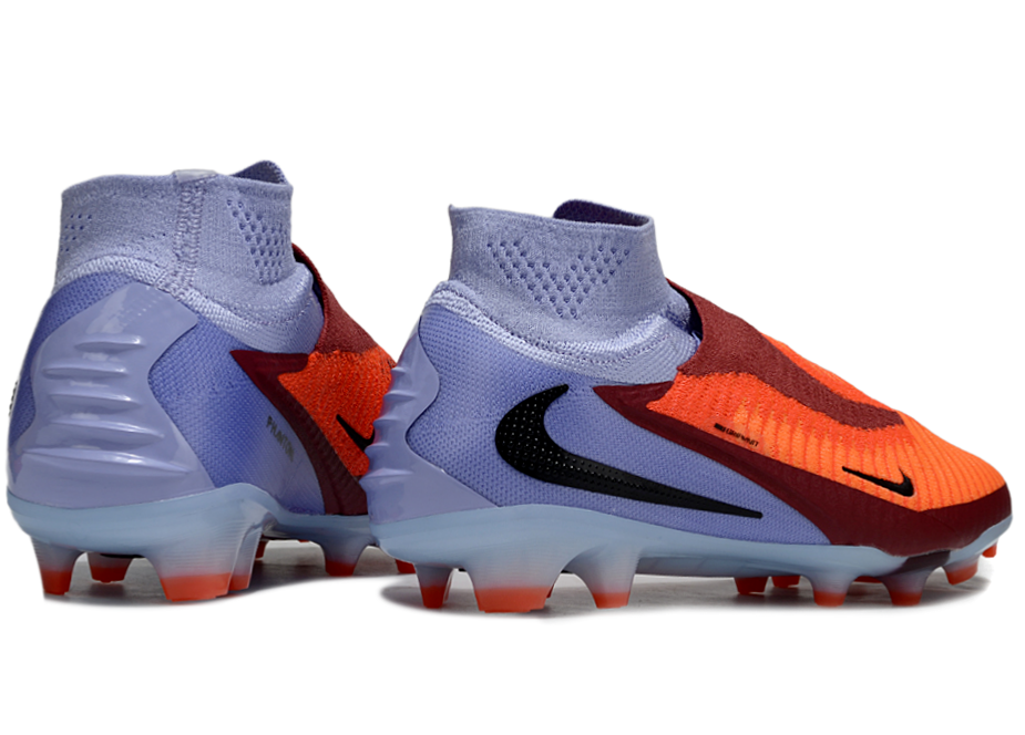 Phantom GX III Elite High-Top with Double-Layer Waterproof Fishnet Full Knit FG Soccer Shoes - Royal Tint/Bright Crimson/Black