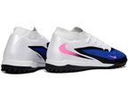 Phantom GX III Elite High-Top with Double-Layer Waterproof Fishwire Full Knit Grass Stud TF Soccer Shoes - Blue/White/Black/Pink