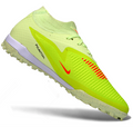 Phantom GX III Elite High-Top with Double-Layer Waterproof Fishwire Full Knit Grass Stud TF Soccer Shoes - Lime Green/Hyper Crimson/Black