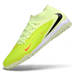 Phantom GX III Elite High-Top with Double-Layer Waterproof Fishwire Full Knit Grass Stud TF Soccer Shoes - Lime Green/Hyper Crimson/Black
