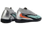 Phantom GX III Elite High-Top with Double-Layer Waterproof Fishwire Full Knit Grass Stud TF Soccer Shoes - Pistachio Frost/Hyper Orange/Black