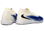 Phantom GX III Elite High-Top with Double-Layer Waterproof Fishwire Full Knit Grass Stud TF Soccer Shoes - Royal Blue/Light Blue/White/Black