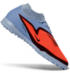 Phantom GX III Elite High-Top with Double-Layer Waterproof Fishwire Full Knit Grass Stud TF Soccer Shoes - Royal Tint/Bright Crimson/Black