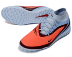 Phantom GX III Elite High-Top with Double-Layer Waterproof Fishwire Full Knit Grass Stud TF Soccer Shoes - Royal Tint/Bright Crimson/Black