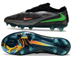 Phantom GX III Elite Low-Top with Double-Layer Waterproof Fish Silk Full Knit FG Soccer Shoes - Black/Grey/Green