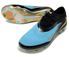 Phantom GX III Elite Low-Top with Double-Layer Waterproof Fish Silk Full Knit FG Soccer Shoes - Blue/Black/Gold
