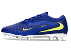 Phantom GX III Elite Low-Top with Double-Layer Waterproof Fish Silk Full Knit FG Soccer Shoes - Blue/Luminous Green/Metallic Silver