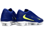 Phantom GX III Elite Low-Top with Double-Layer Waterproof Fish Silk Full Knit FG Soccer Shoes - Blue/Luminous Green/Metallic Silver