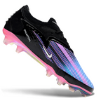Phantom GX III Elite Low-Top with Double-Layer Waterproof Fish Silk Full Knit FG Soccer Shoes - Blue/Pink/Black
