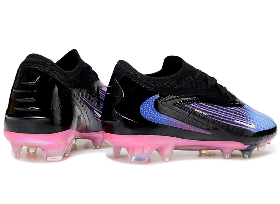 Phantom GX III Elite Low-Top with Double-Layer Waterproof Fish Silk Full Knit FG Soccer Shoes - Blue/Pink/Black