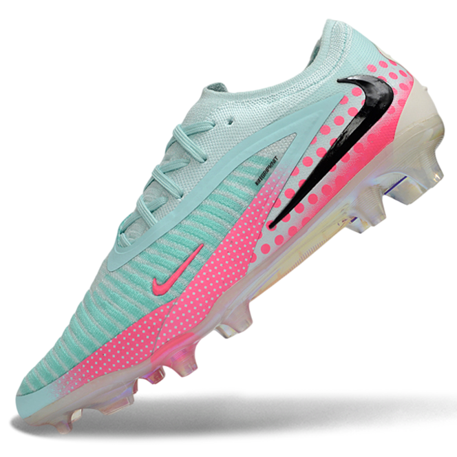 Phantom GX III Elite Low-Top with Double-Layer Waterproof Fish Silk Full Knit FG Soccer Shoes - Jade/Pink/Black