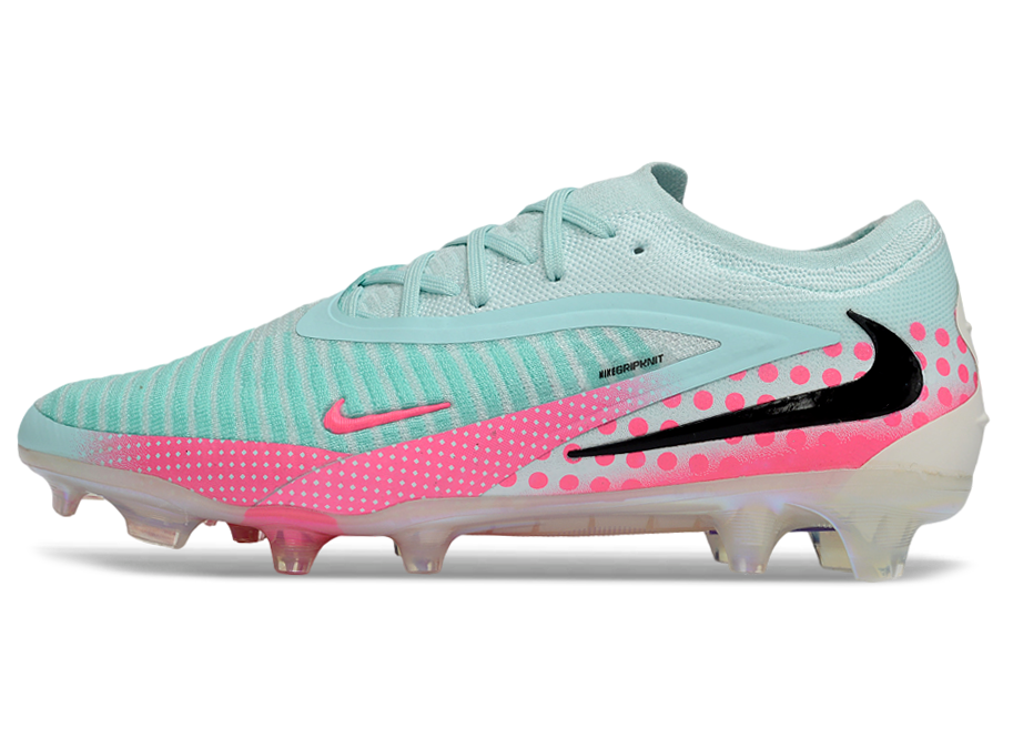 Phantom GX III Elite Low-Top with Double-Layer Waterproof Fish Silk Full Knit FG Soccer Shoes - Jade/Pink/Black