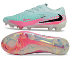 Phantom GX III Elite Low-Top with Double-Layer Waterproof Fish Silk Full Knit FG Soccer Shoes - Jade/Pink/Black