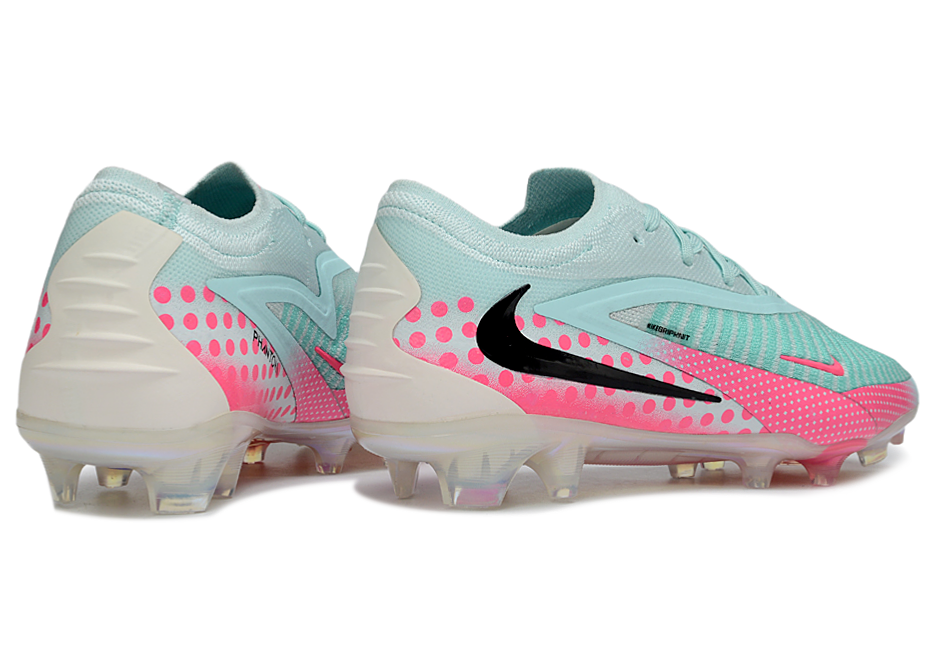 Phantom GX III Elite Low-Top with Double-Layer Waterproof Fish Silk Full Knit FG Soccer Shoes - Jade/Pink/Black