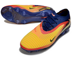 Phantom GX III Elite Low-Top with Double-Layer Waterproof Fish Silk Full Knit FG Soccer Shoes - Laser Orange/Blue Void/Red/Yellow
