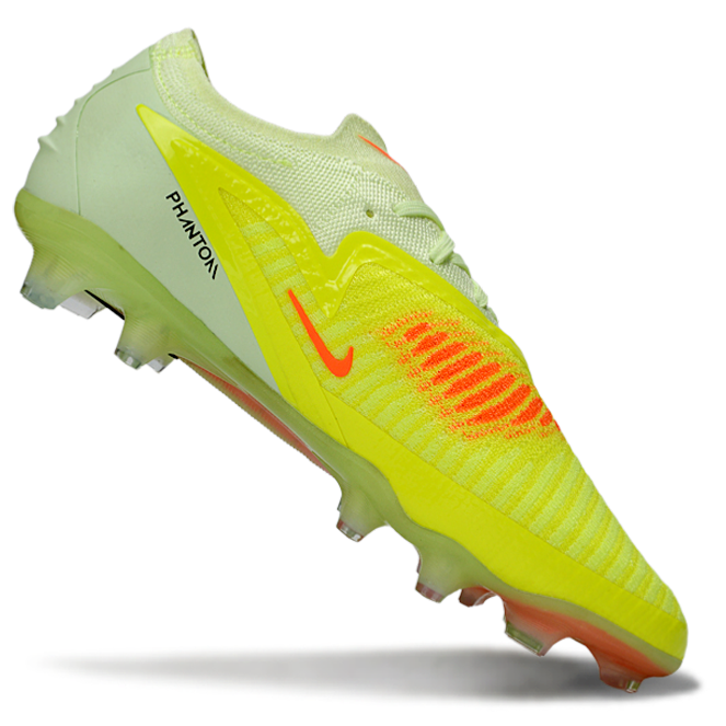 Phantom GX III Elite Low-Top with Double-Layer Waterproof Fish Silk Full Knit FG Soccer Shoes - Lime Green/Hyper Crimson/Black