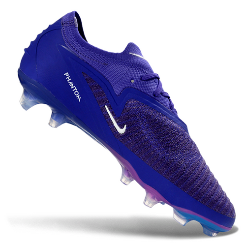 Phantom GX III Elite Low-Top with Double-Layer Waterproof Fish Silk Full Knit FG Soccer Shoes - Purple/White