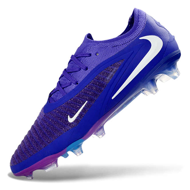 Phantom GX III Elite Low-Top with Double-Layer Waterproof Fish Silk Full Knit FG Soccer Shoes - Purple/White
