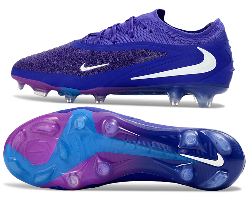 Phantom GX III Elite Low-Top with Double-Layer Waterproof Fish Silk Full Knit FG Soccer Shoes - Purple/White