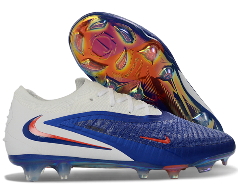 Phantom GX III Elite Low-Top with Double-Layer Waterproof Fish Silk Full Knit FG Soccer Shoes - Red/Blue/Orange/White