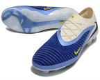 Phantom GX III Elite Low-Top with Double-Layer Waterproof Fish Silk Full Knit FG Soccer Shoes - Royal Blue/Light Blue/White/Black
