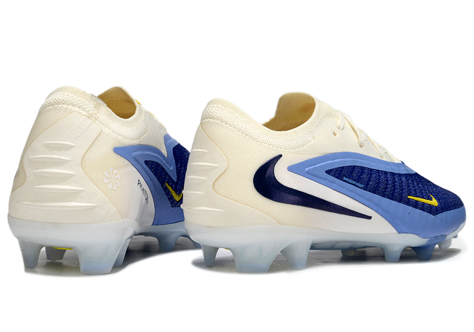 Phantom GX III Elite Low-Top with Double-Layer Waterproof Fish Silk Full Knit FG Soccer Shoes - Royal Blue/Light Blue/White/Black