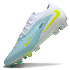 Phantom GX III Elite Low-Top with Double-Layer Waterproof Fish Silk Full Knit FG Soccer Shoes - White/Light Blue/Neon Yellow