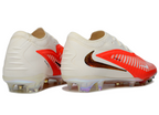 Phantom GX III Elite Low-Top with Double-Layer Waterproof Fish Silk Full Knit FG Soccer Shoes - White/Orange/Gold