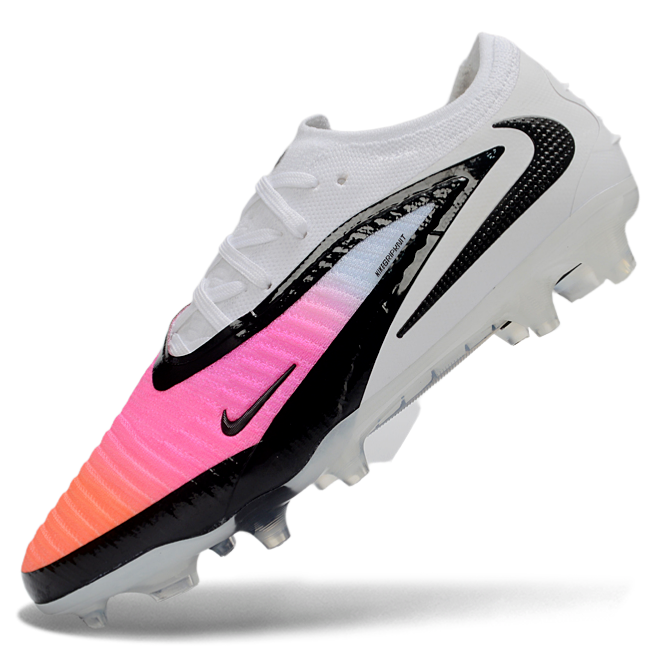 Phantom GX III Elite Low-Top with Double-Layer Waterproof Fish Silk Full Knit FG Soccer Shoes - White/Pink/Black