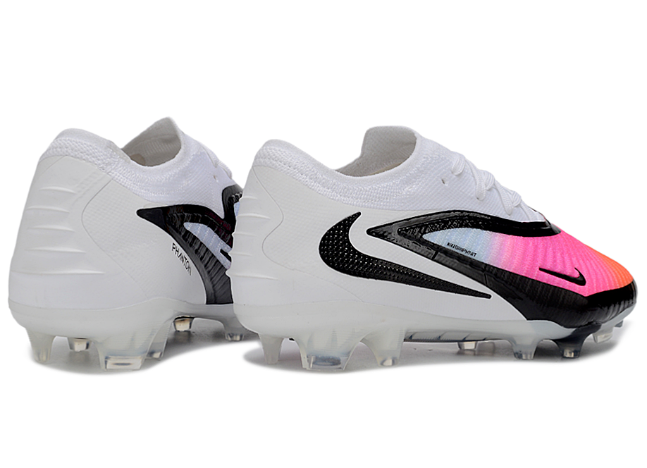 Phantom GX III Elite Low-Top with Double-Layer Waterproof Fish Silk Full Knit FG Soccer Shoes - White/Pink/Black