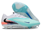 Phantom GX III Elite Low-Top with Double-Layer Waterproof Fish Silk Full Knit FG Soccer Shoes - White/Pistachio Frost/Hyper Orange