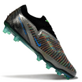 Phantom GX III Elite Low-Top with Double-Layer Waterproof Fishnet Full Knit AG Soccer Shoes - Black/Grey/Silver/Green