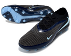 Phantom GX III Elite Low-Top with Double-Layer Waterproof Fishnet Full Knit AG Soccer Shoes - Black/Light Blue