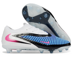 Phantom GX III Elite Low-Top with Double-Layer Waterproof Fishnet Full Knit AG Soccer Shoes - Blue/White/Black/Pink