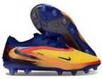 Phantom GX III Elite Low-Top with Double-Layer Waterproof Fishnet Full Knit AG Soccer Shoes - Laser Orange/Blue Void/Red/Yellow