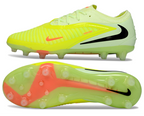 Phantom GX III Elite Low-Top with Double-Layer Waterproof Fishnet Full Knit AG Soccer Shoes - Lime Green/Hyper Crimson/Black