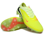 Phantom GX III Elite Low-Top with Double-Layer Waterproof Fishnet Full Knit AG Soccer Shoes - Lime Green/Hyper Crimson/Black
