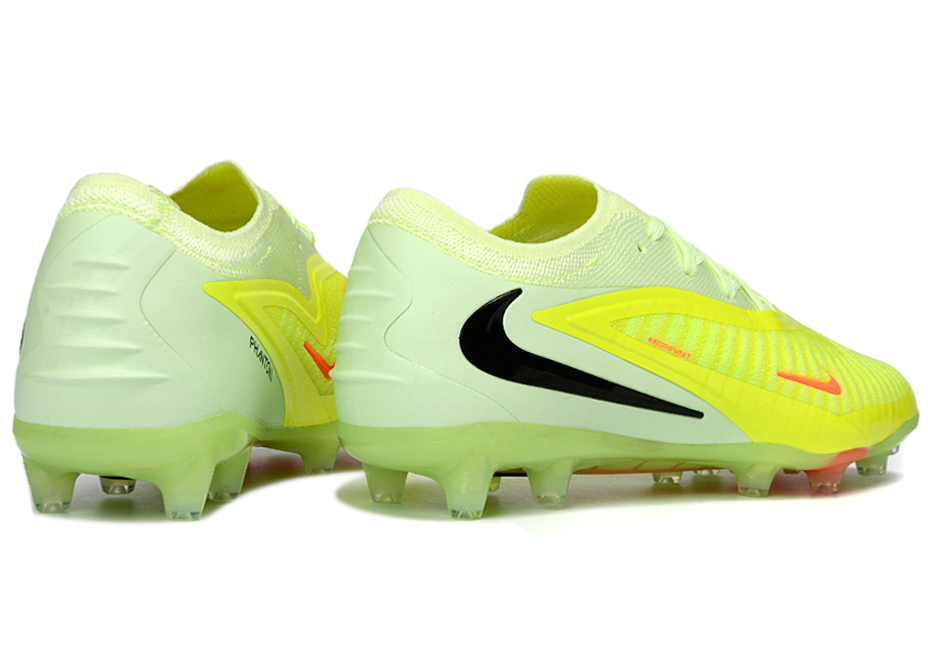 Phantom GX III Elite Low-Top with Double-Layer Waterproof Fishnet Full Knit AG Soccer Shoes - Lime Green/Hyper Crimson/Black