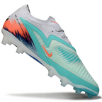 Phantom GX III Elite Low-Top with Double-Layer Waterproof Fishnet Full Knit AG Soccer Shoes - White/Pistachio Frost/Hyper Orange