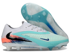 Phantom GX III Elite Low-Top with Double-Layer Waterproof Fishnet Full Knit AG Soccer Shoes - White/Pistachio Frost/Hyper Orange