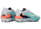 Phantom GX III Elite Low-Top with Double-Layer Waterproof Fishnet Full Knit AG Soccer Shoes - White/Pistachio Frost/Hyper Orange