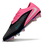 Phantom GX III Elite Low-Top with Double-Layer Waterproof Fishnet Full Knit FG Soccer Shoes - Black/Hyper Pink