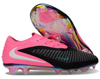 Phantom GX III Elite Low-Top with Double-Layer Waterproof Fishnet Full Knit FG Soccer Shoes - Black/Hyper Pink