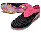 Phantom GX III Elite Low-Top with Double-Layer Waterproof Fishnet Full Knit FG Soccer Shoes - Black/Hyper Pink