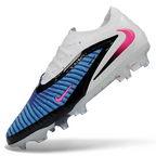 Phantom GX III Elite Low-Top with Double-Layer Waterproof Fishnet Full Knit FG Soccer Shoes - Blue/White/Black/Pink