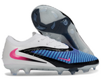 Phantom GX III Elite Low-Top with Double-Layer Waterproof Fishnet Full Knit FG Soccer Shoes - Blue/White/Black/Pink