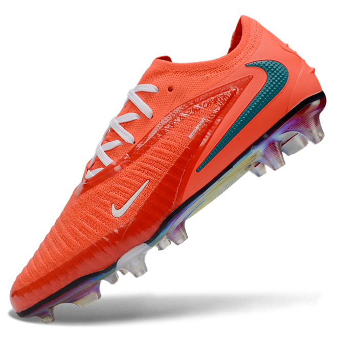 Phantom GX III Elite Low-Top with Double-Layer Waterproof Fishnet Full Knit FG Soccer Shoes - Bright Crimson