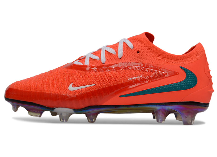 Phantom GX III Elite Low-Top with Double-Layer Waterproof Fishnet Full Knit FG Soccer Shoes - Bright Crimson
